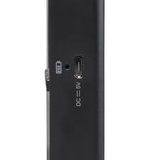 VERPAKKINGSSCHDE - Denver Mini DAB Radio - Oplaadbaar met USB - Portable - Zwart