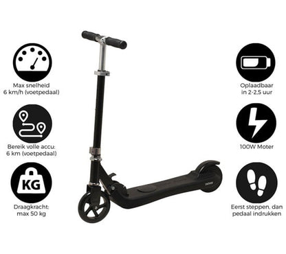 A SHOWMODELLEN – Denver Elektrische Kinder Step – 3 tot 9 jaar – Max 50 KG – 6KM/U – Zwart!