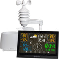 Denver Draadloos Weerstation - Professioneel - Inclusief 16 AAA + 16 AA Batterijen - Binnen en Buiten - 8 in 1 - Draadloze Buitensensor - Weersvoorspelling - Wind & Regen - Digitaal - Radiogestuurd