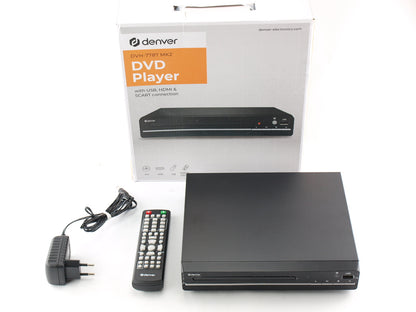 Denver - DVD Speler met HDMI aansluiting - HDMI Kabel meegeleverd - FULL HD - CD Speler - Coax / Scart / USB - Zwart Merk:Denver • Schrijf een review  •