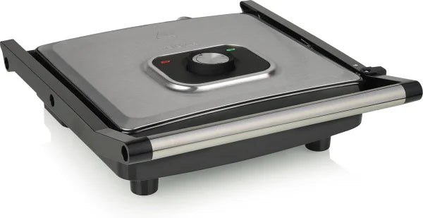 Contact grill – Panini Grill Supergroot XXL (30*26 CM Bakplaat) - Grote Bakplaat Groot - Regelbare thermostaat - tosti apparaat– Zwart/RVS - multifunctioneel- contactgrill