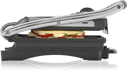 Contact grill – Panini Grill Supergroot XXL (30*26 CM Bakplaat) - Grote Bakplaat Groot - Regelbare thermostaat - tosti apparaat– Zwart/RVS - multifunctioneel- contactgrill