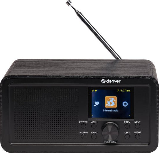 Denver 2 in 1 - DAB Internetradio - DAB - FM - Internetradio - Noodradio - Bluetooth - Alarmfunctie