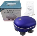 Elektrisch Hoofdmassage Kriebel Apparaat met infrarood - Massageapparaat Mens / Dieren / Honden / Katten - Hoofd Massage - Hoofdmassagespin - Scalp Massager - USB Oplaadbaar - Blauw