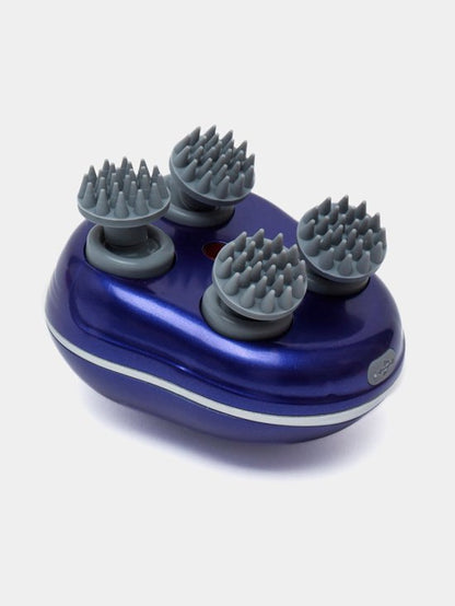 Elektrisch Hoofdmassage Kriebel Apparaat met infrarood - Massageapparaat Mens / Dieren / Honden / Katten - Hoofd Massage - Hoofdmassagespin - Scalp Massager - USB Oplaadbaar - Blauw