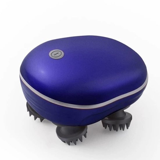Elektrisch Hoofdmassage Kriebel Apparaat met infrarood - Massageapparaat Mens / Dieren / Honden / Katten - Hoofd Massage - Hoofdmassagespin - Scalp Massager - USB Oplaadbaar - Blauw