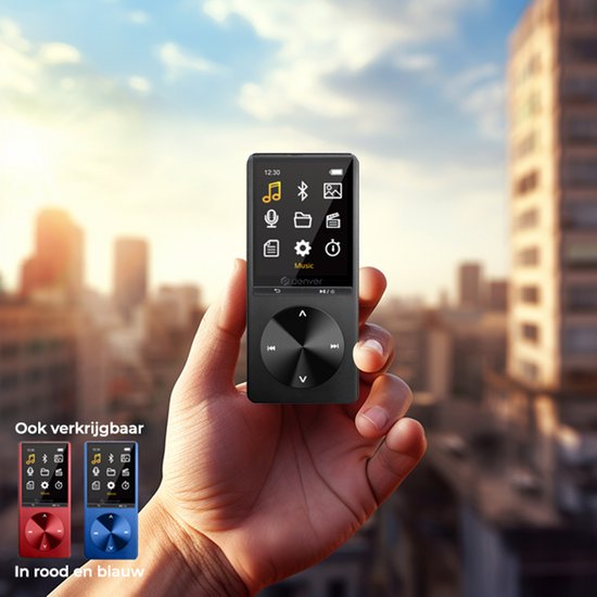 Denver MP3 / MP4 Speler - Bluetooth - USB - Shuffle - SD kaart tot 128GB - Incl. Oordopjes - Voice recorder - Dictafoon - MP1820 - Zwart