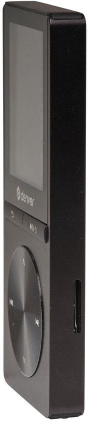 Denver MP3 / MP4 Speler - Bluetooth - USB - Shuffle - SD kaart tot 128GB - Incl. Oordopjes - Voice recorder - Dictafoon - MP1820 - Zwart