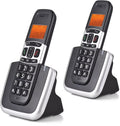 Senioren Dect Telefoon - Duo 2 handsets - Met Grote Toetsen - Verlicht Display - Speaker - Handsfree Twinset
