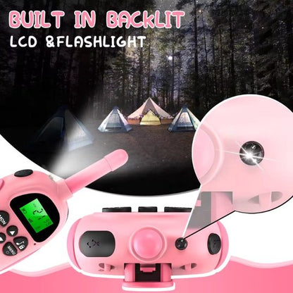 Yarvu ® - Twintalker 5000 - Walkie Talkie - Voor Kinderen & Volwassenen - Oplaadbaar ingebouwde Accu - Roze