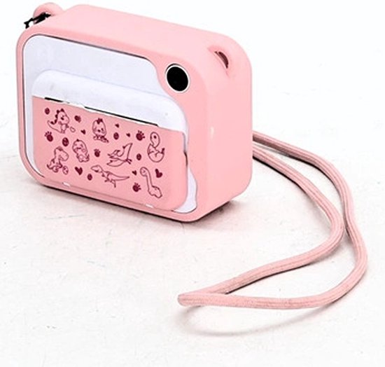 Yarvu ® - 3 IN 1 Digitale Kindercamera Met Printer + 32GB micro sd kaart - camera voor kinderen | Vlogcamera met Games Spelletjes| Fototoestel voor Kinderen | Met videofunctie - Kinder Camera - Instant Print - Roze kleur